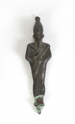 781.  OsirisFabulosa figura de bronce, obra egipcia de XXV Dinastía (712-663 a.C). .