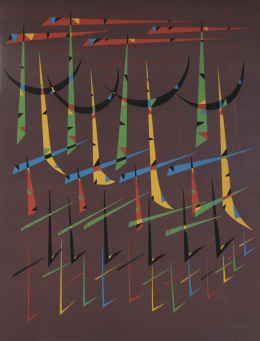 531.  RAFAEL ALBERTI (El Puerto de Santa María, 1902 - 1999)Il lirismo dell&#39;Alfabeto. Letra T, 1972