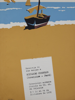 644.  EQUIPO CRÓNICA (act.1964 - 1981)Exposición subasta homenaje a Ricardo Cornejo, 1976
