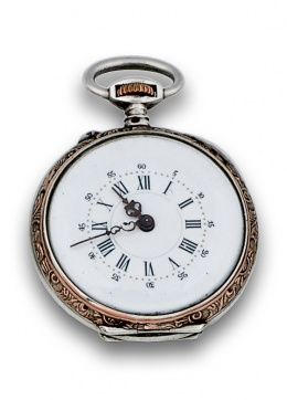 203.  Reloj lepine de señora en plata pps s XX .