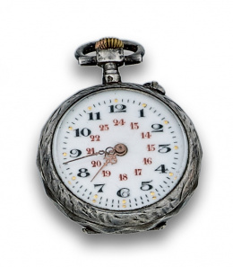 202.  Reloj lepine de señora en plata pps s XX .