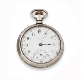 786.  Reloj Lepine WALTHAM en plata pp s.XX .