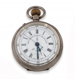 785.  Reloj Lepine cronógrafo de ff s.XIX THE BIG BEN WATCH con botón de parada de segundero.