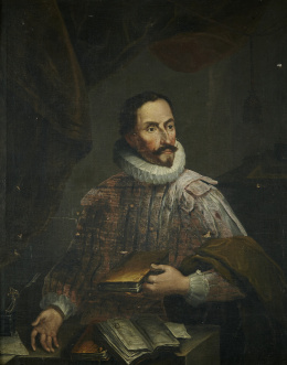339.  PEDRO RODRÍGUEZ DE MIRANDA (1696- 1766)Retrato de Cervantes..