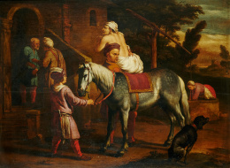 226.  ESCUELA FLAMENCA, SIGLO XVIIParábola del Buen Samaritano..