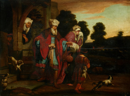 222.  ESCUELA FLAMENCA, SIGLO XVIIAgar e Ismael..