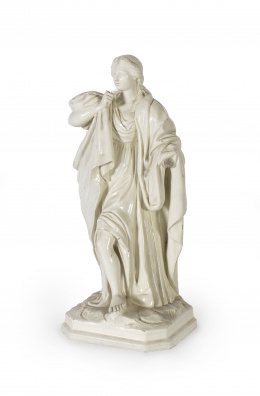 1421.  Figura escultórica en loza esmaltadaAlcora, 1774 - 1815..
