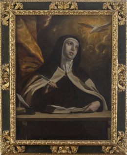 1160.  ESCUELA MADRILEÑA, segunda mitad del siglo XVIISanta Teresa de Jesús.