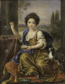 927.  SEGÚN PIERRE MIGNARD (Escuela francesa, siglo XIX)Retrato de Louis Marie de Bourbon, Mademoiselle de Tours.