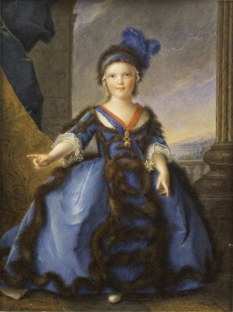 926.  SEGÚN JEAN- MARC NATTIER (Escuela francesa, siglo XIX)Retrato de Luis José Javier de Francia, duque de Borgoña.