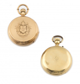 668.  Reloj saboneta de bolsillo F .BOVET & cie en oro de 18K pp s.XX n º:36985