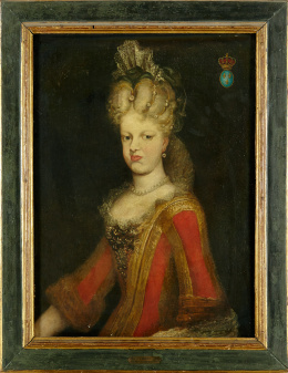 773.  ATRIBUIDO A JUAN GARCÍA DE MIRANDA (Madrid, 1677- 1749)Retrato de María Luisa Gabriela de Saboya..