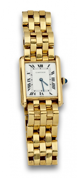 690.  Reloj de pulsera panther de CARTIER en oro de 18K .780864592. 