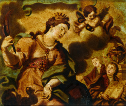 925.  ESCUELA ESPAÑOLA, SIGLO XVIIISanta Catalina..