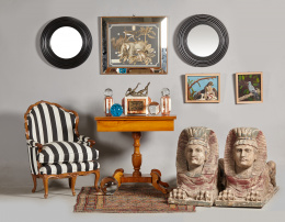 1014.  Mesa de juego de madera frutal.Trabajo inglés, S. XIX..