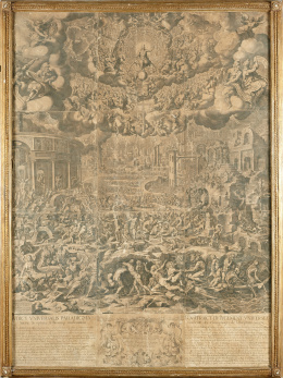 230.  JEAN COUSIN EL JOVEN (pinx) PIETER DE JODE (sculp) El Juicio Final..