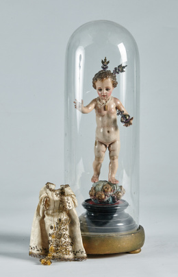 1188.  “Niño Jesús Salvador del Mundo”Escuela sevillana, ffs. S. XVII..