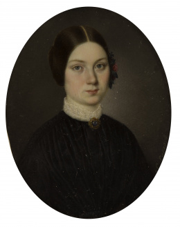 838.  CECILIO CORRO (1815-1871)Retrato de Micaela.