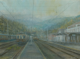 419.  JOSÉ CATALÁ (Madrid, 1958)“Estación de Tolosa”, 1997.