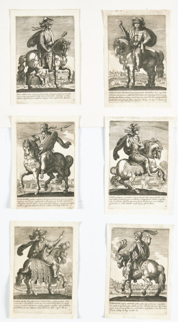 739.  ESCUELA ESPAÑOLA, SIGLO XVII“Cesar Augusto”, “Tiberio”, “Claudio”, “Nerón”, “Galba”, “Oton”, “Tito”..