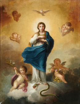 840.  ATRIBUIDO A ZACARÍAS GONZÁLEZ VELÁZQUEZ  (1763-1834)Inmaculada..