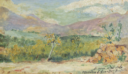 947.  JOAQUÍN SOROLLA Y BASTIDA (Valencia, 1863 - Madrid, 1923)Paisaje levantino  
