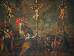 888.  ESCUELA FLAMENCA, SIGLO XVIICalvario.