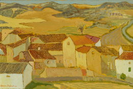 286.  AMADOR PÉREZ CALVET (Barcelona, 1957)“La casa amarilla II”, 2000.