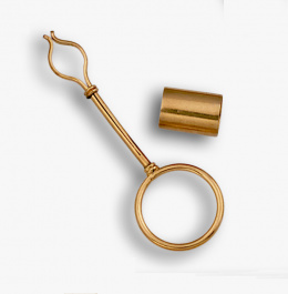 75.  Pinza para sujetar cigarrillos y boquilla en oro de 18K.