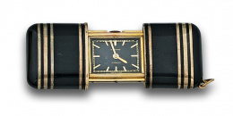 666.  Reloj colgante de viaje MOVADO vintage c.1920. en plata dorada. 8512