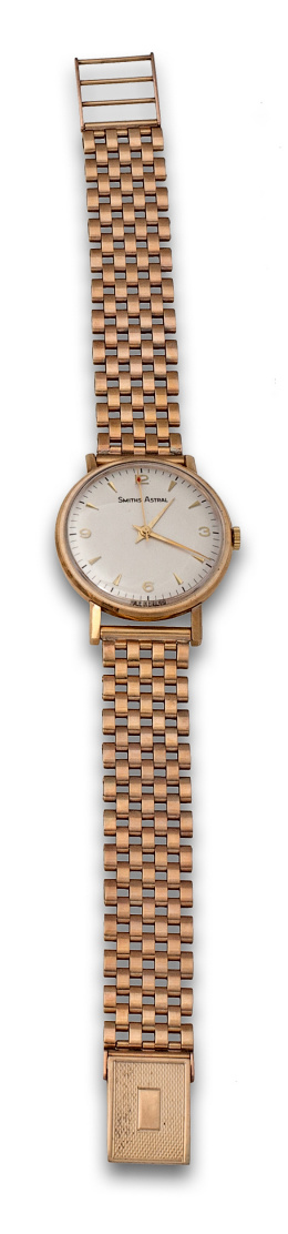 740.  Reloj de pulsera inglés vintage años 60 SMITH ASTRAL en oro de 9k.