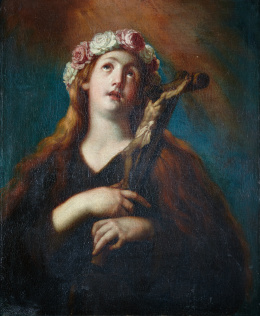 477.  ATRIBUIDO A ANTONO ACISCLO PALOMINO (1655-1726)Santa Rosalía.
