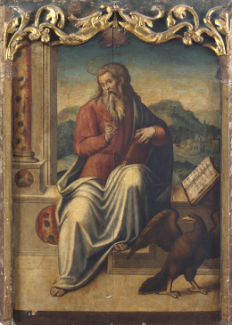 1131.  DISCÍPULO DE JOAN DE JOANES (Escuela valenciana, siglo XVI)San Juan Evangelistah. 1530-1550.