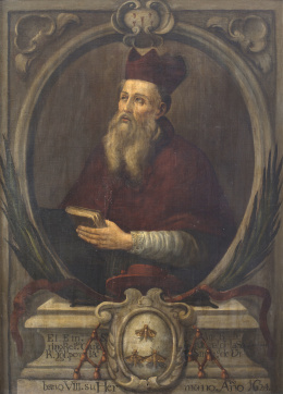 1148.  ESCUELA ESPAÑOLA, SIGLO XVIIRetrato de Fray Antonio Barberino, hermano de Urbano VIII, promovido Cardenal de san Onofre el año 1624.
