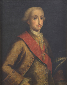1183.  ESCUELA ESPAÑOLA, SIGLO XVIIIEl Príncipe de Asturias, futuro Carlos IV (1748-1819), con toisón de oro.