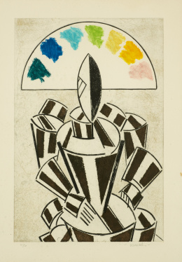 986.  MANOLO VALDÉS (Valencia, 1942)“Reina Mariana”, 1983.