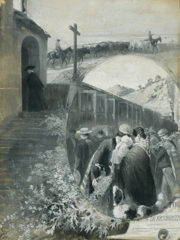867.  DANIEL PEREA Y ROJAS (Madrid, 1834-1909)Pascua de Resurrecc