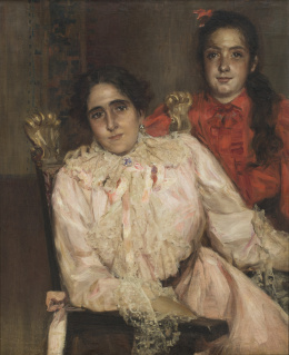 824.  JOSÉ VILLEGAS Y CORDERO (Sevilla, 1844-Madrid, 1921)Retrato