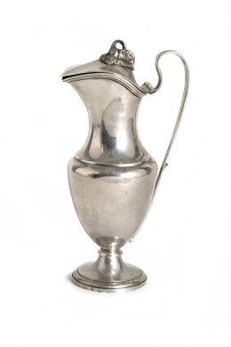 626.  Jarro Carlos IV de plata en su color con marcas de Madrid, Villa y Corte.Real Fábrica de Platería Martínez, 1780..
