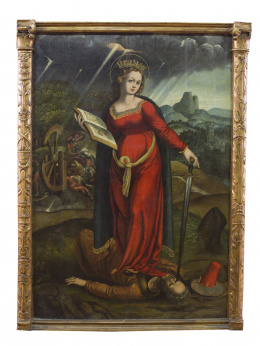 1132.  JUAN SOREDA (1506-1537)Santa Catalina de Alejandría.