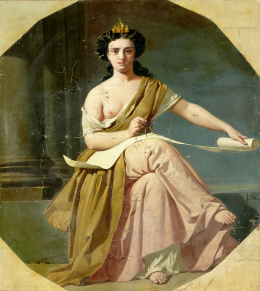 768.  ESCUELA ESPAÑOLA, FF. S. XIXAlegoría de la arquitectura..