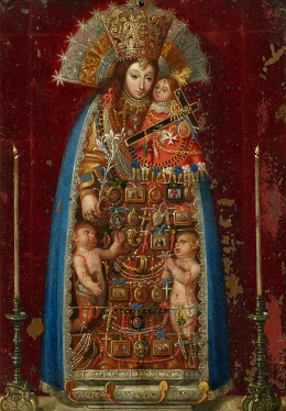 785.  ESCUELA VALENCIANA, SIGLO XVIIVirgen de los Desamparados..