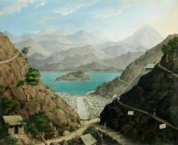 863.  ESCUELA COLONIAL, SIGLO XIX.Vista de la Guayana francesa