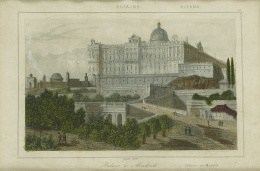 311.  LEMAITRE (direxit) VERNIER (grab)Vista del Palacio Real de Madrid..