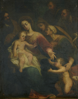 919.  ESCUELA MADRILEÑA, SEGUNDA MITAD DEL SIGLO XVIISagrada Parentela..