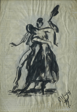 558.  PEDRO MOZOS (Herrera de Valdecañas, 1915 - Palma de Mallorca, 1982)Sin título, 1949