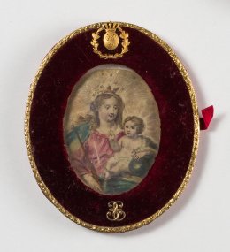 185.  ESCUELA FLAMENCA, SIGLO XVIIVirgen con el Niño..