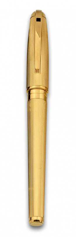 252.  Pluma DUPONT chapada en oro modelo Olimpia -Orpheo