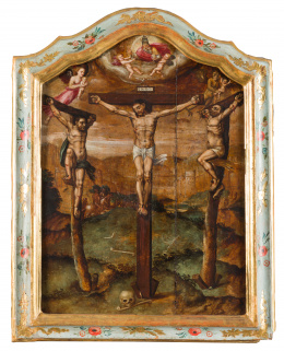 269.  ESCUELA FLAMENCA SIGLO XVIICrucifixión.
