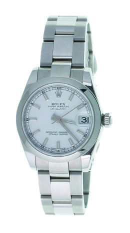 827.  Reloj ROLEX Oyster Perpetual date CADETE en acero